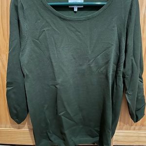 Absolutely- Markle Ruched 3 quarter sleeve Pullover Sweater from Stitch Fix